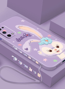 送挂绳oppoRealmex50手机壳星黛露x50pro女款realmex7侧边带图案x7pro卡通可爱液态硅胶软壳全包磨砂超薄防摔
