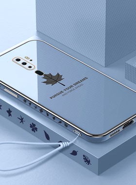 送钢化膜oppoa11x手机壳a11枫叶reno3软壳电镀reno3pro直边k7挂绳a9硅胶a9x镜头全包f11女情侣保护套新款防摔