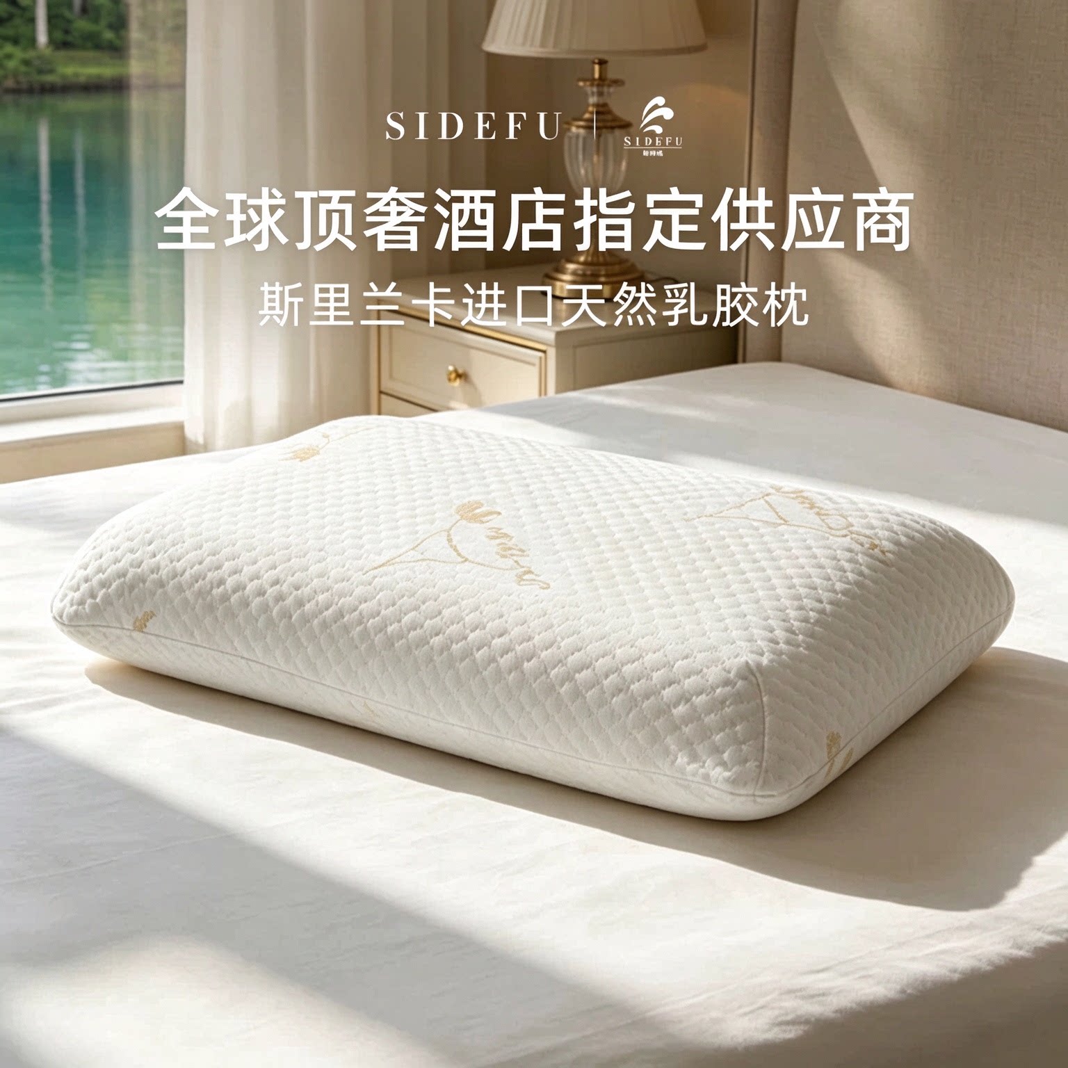 斯得福进口天然乳胶枕头护颈椎专用助眠枕夏季凉枕芯成人2026新款