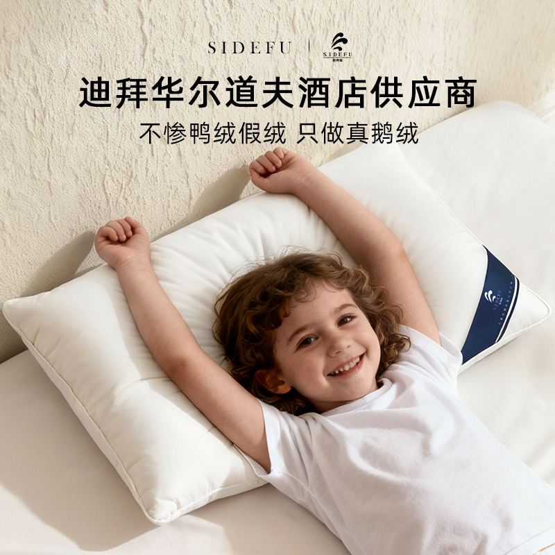 希尔顿酒店同款羽绒枕送全棉枕套