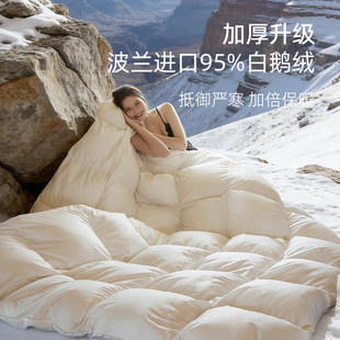 斯得福羽绒被波兰95白鹅绒被春秋加厚冬被高端五星级酒店专用被芯
