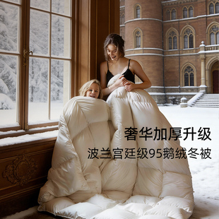 斯得福羽绒被波兰95白鹅绒被子春秋被芯被套一体全套酒店专用冬季