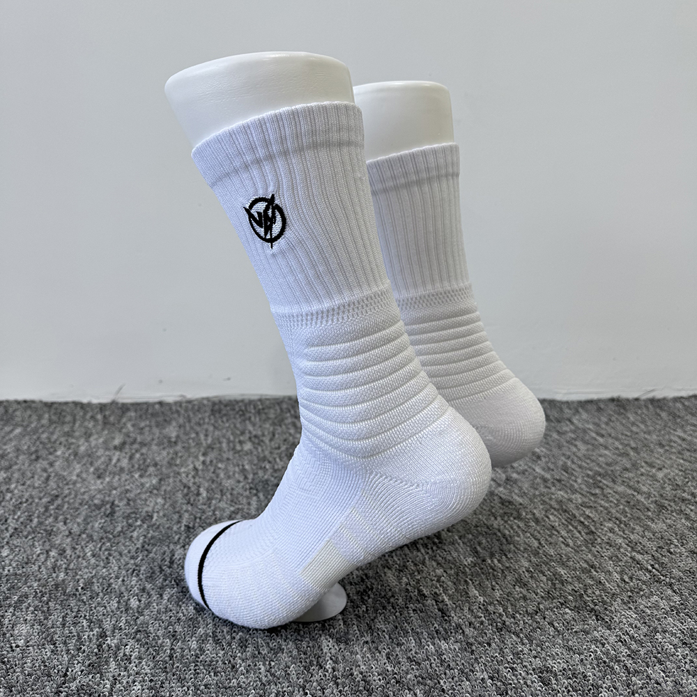 UZISPROACE小恶魔刺绣高筒篮球袜缓震运动毛巾底加厚百搭