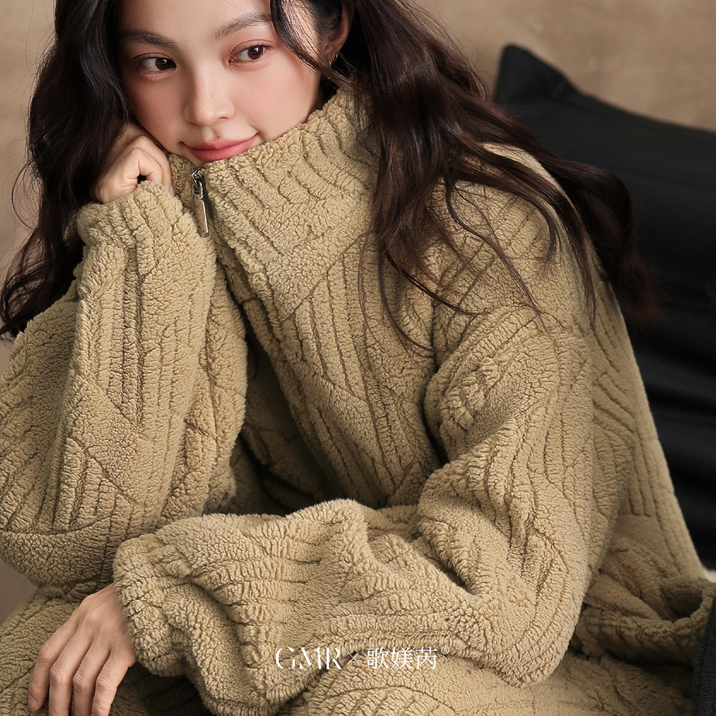 珊瑚绒睡衣女秋冬季加绒加厚保暖