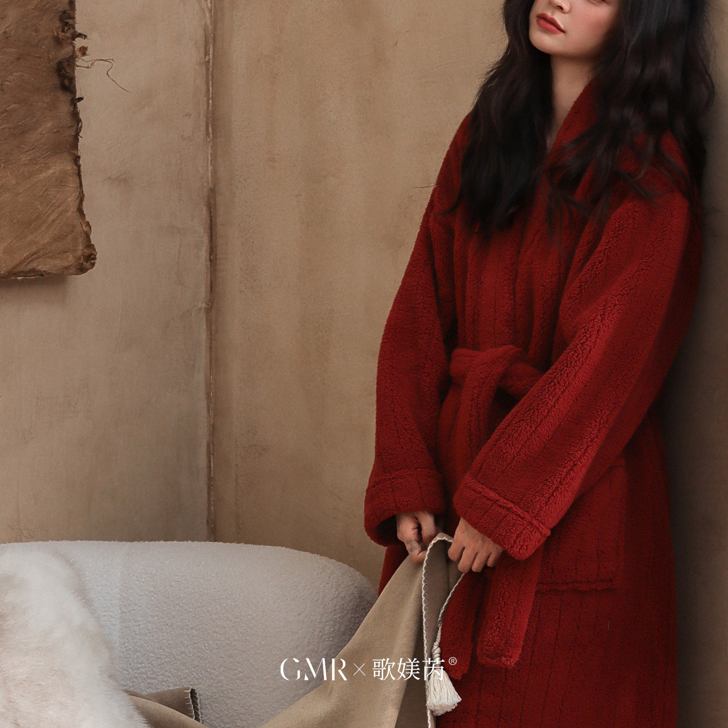 红色本命年睡袍女秋冬季珊瑚绒结婚新娘晨袍加厚款保暖睡衣中长款