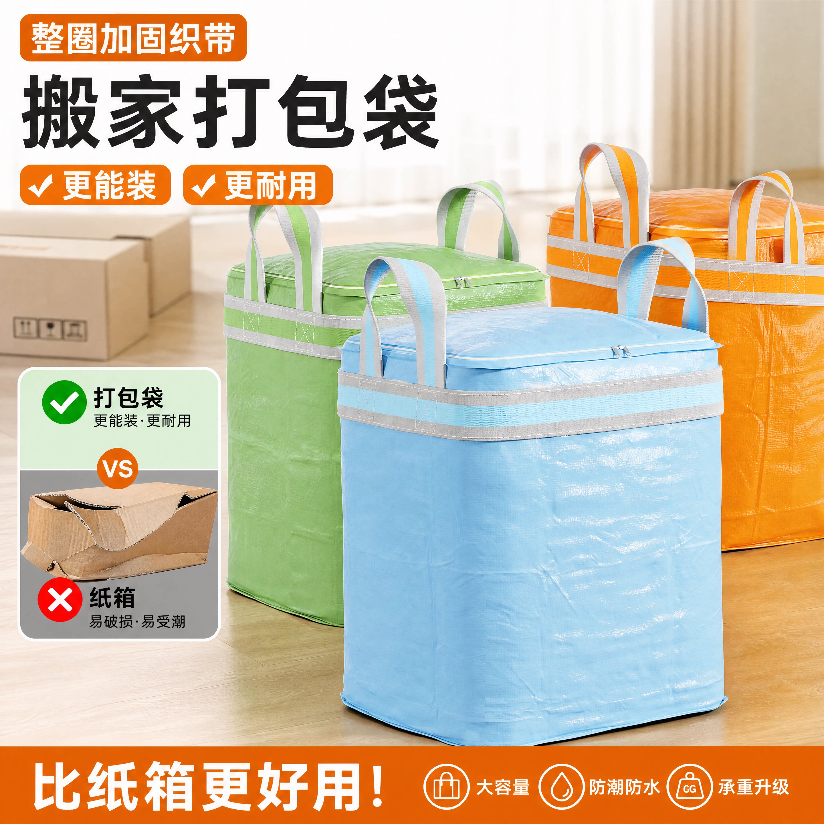 搬家打包专用收纳袋加厚耐磨防水图片