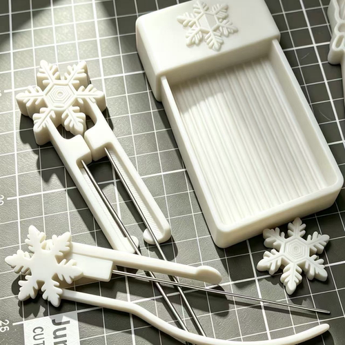 拼豆笔双针套装雪花拼豆套装拼装