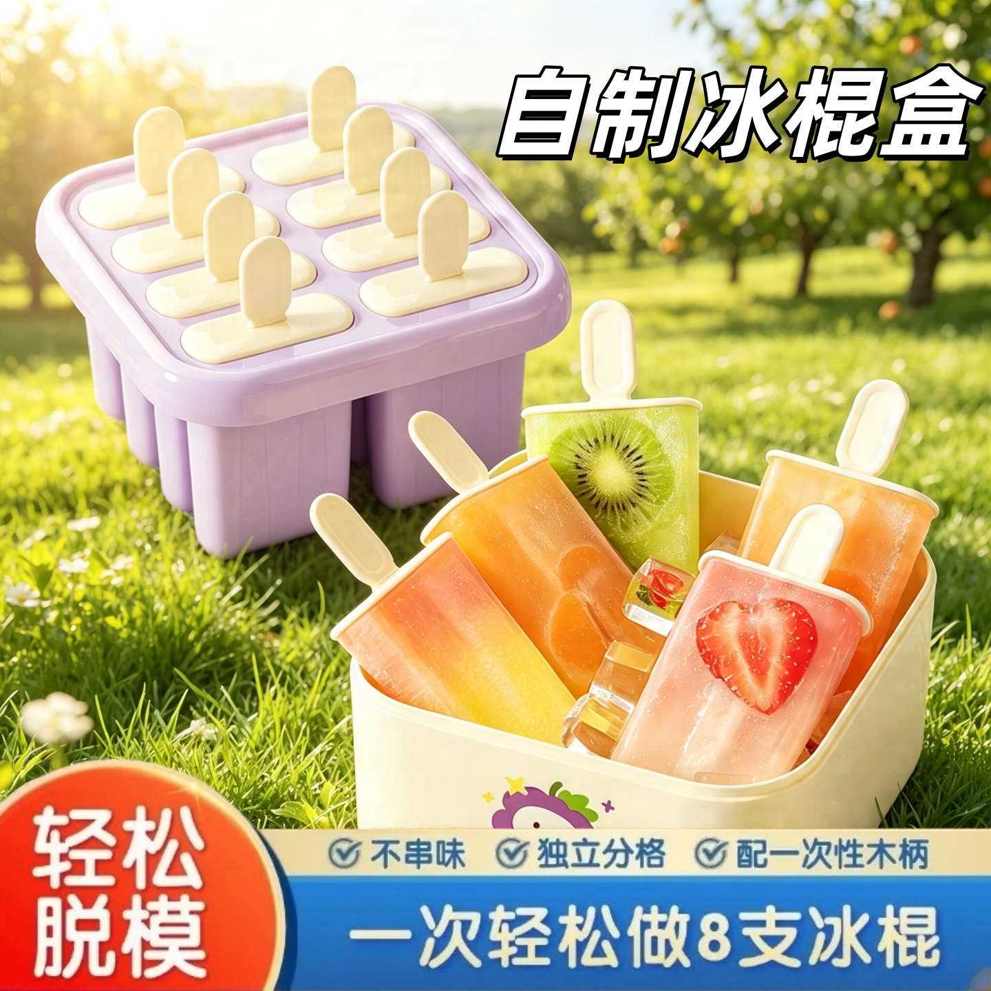 食品级家用可爱雪糕制冰模具