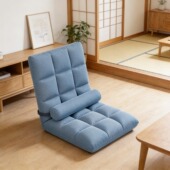 懒人沙发榻榻米单人折叠床上靠背座椅学生可躺阳台椅单人躺椅靠垫