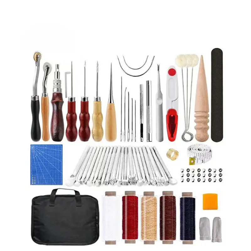 新势力DIY皮革工具套装 工具入门级 手缝皮具 菱斩皮艺套 96Pcs