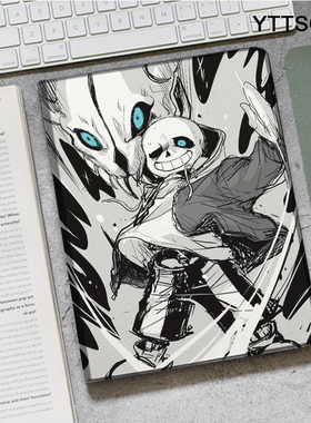 Sans传说之下ipad10.2适用air3/4保护套pro11笔槽mini5/6软Matepa