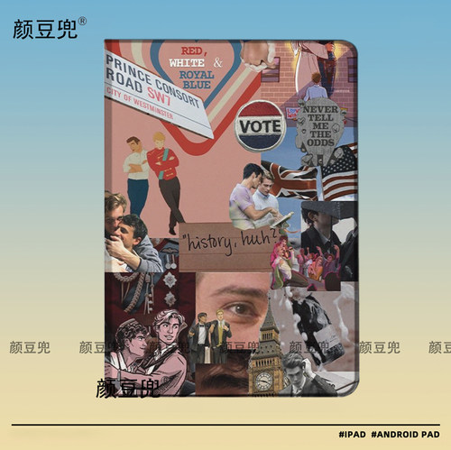星条红与皇室蓝 王子殿下 ipad10.2适用于air4/5保护套matepad pro11 Air笔槽mini5/6皮套Pro12.9小米5/6pro