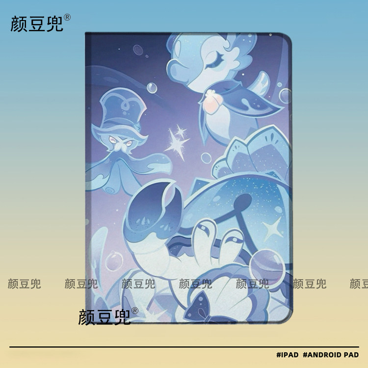 原神 芙宁娜 水神ipad10.2适用air5/6保护套matepad pro11 Air3笔槽mini56皮套小米5/6pr华为Air11.5S动漫12