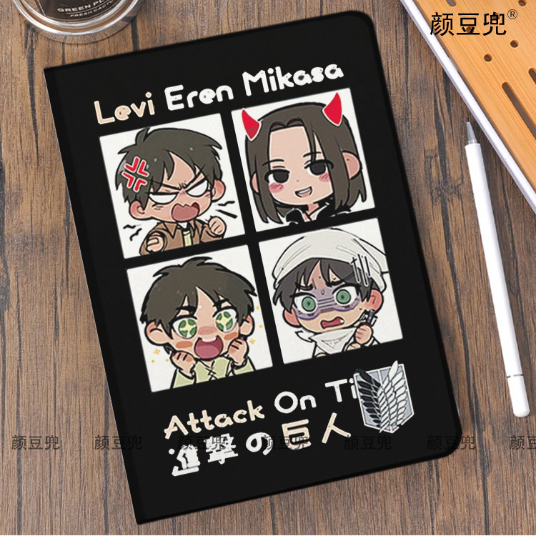 进击的巨人 兵长艾伦ipad10.2适用air5/6保护套matepad pro11 Air笔槽mini5/6皮套小米5/6pro12.9华为11.5S壳