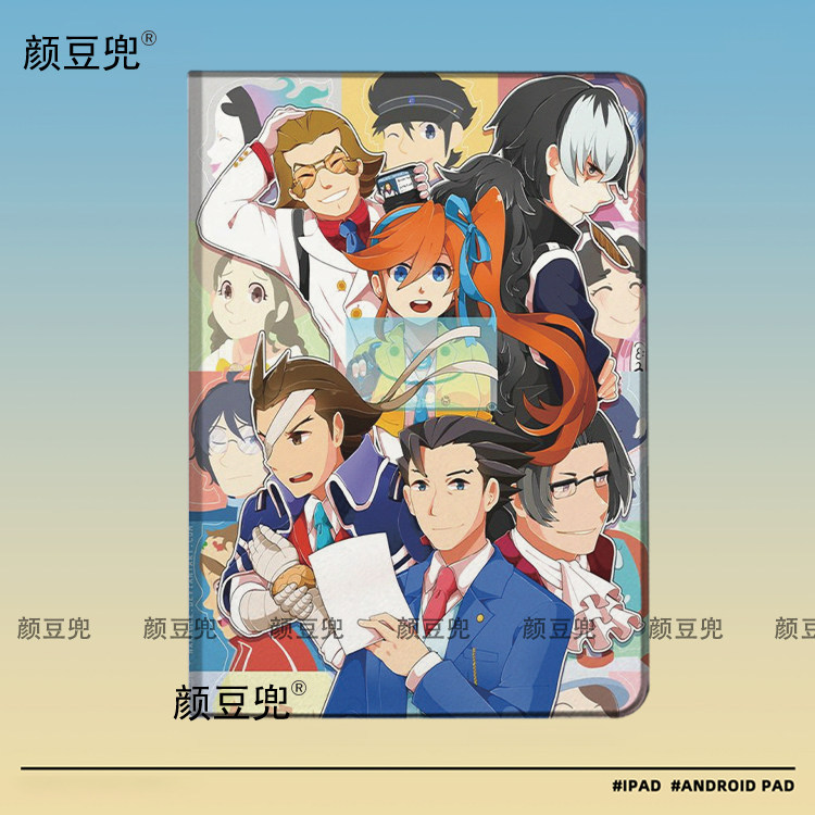 逆转裁判周边同人成步堂龙一御 ipad10.2适用air5/6保护套matepad pro11Air笔槽mini5/6皮套小米5/6pro12.9寸