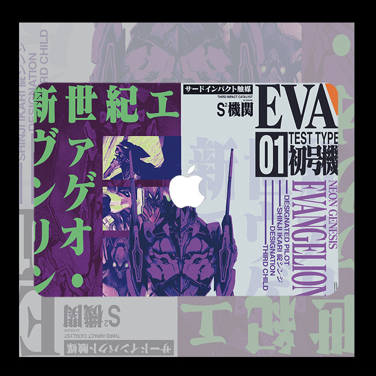EVA初号机01 福音战士 适用苹果macbook air13.3寸 pro14笔记本12保护壳15寸 Max16 Macbook苹果电脑保护套M3