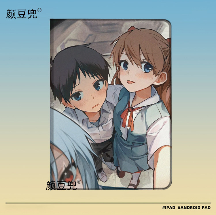 EVA明日香 福音战士 ipad10.2适用于air4/5保护套matepad pro11 Air笔槽mini5/6皮套Pro12.9小米5/6pro华为M6