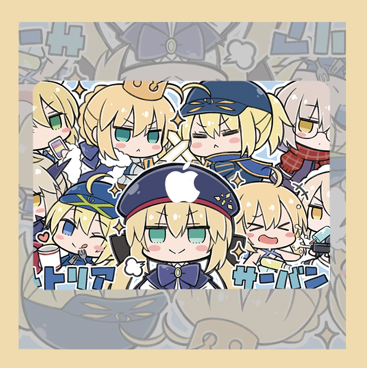 FATE吾王FGO SABER阿尔托莉适用macbookair13.3寸pro14笔记本12保护壳15寸Max16周边M1芯片macbook电脑保护套
