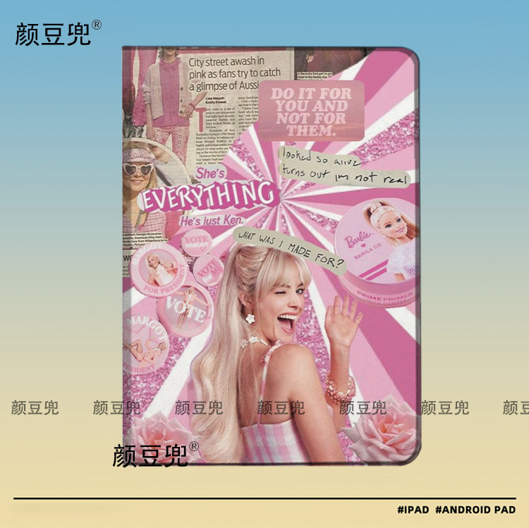 芭比barbie同款周边 ipad10.2适用于air4/5保护