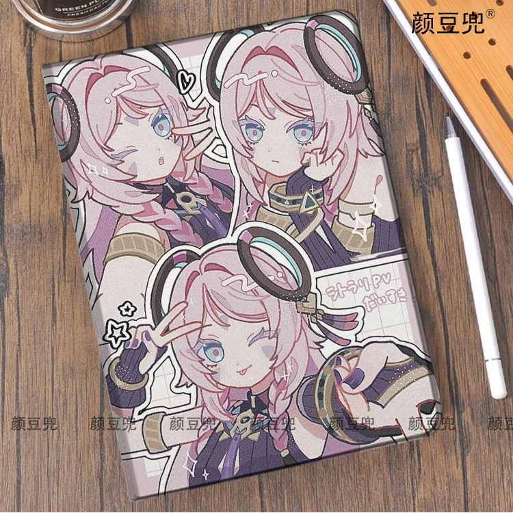 原神 茜特菈莉 游戏ipad10.2适用air5/6保护套matepad pro11 Air3笔槽mini56皮套小米5/6pr华为Air11.5动漫12