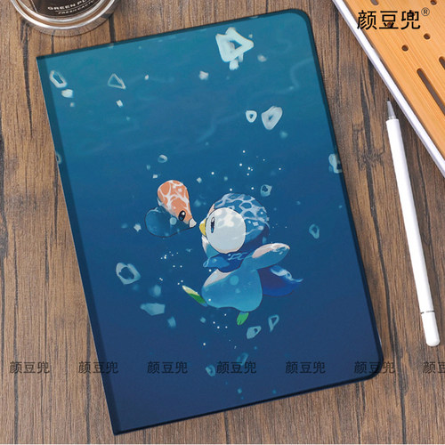 企鹅波加曼 宝可梦ipad十11代ipad10.2适用air5/6保护套matepad pro11 Air3笔槽mini5 6 7皮套 小米6 8 7华为
