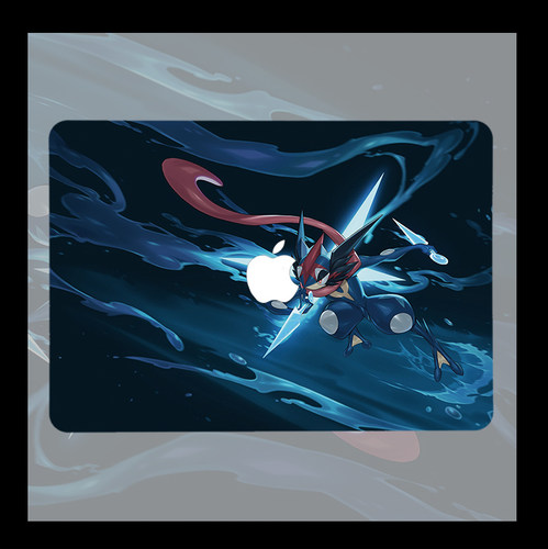 甲贺忍蛙 宝可梦动漫适用苹果macbook air13.3寸pro14笔记本12保护壳15寸Max 16周边M1芯片Macbook电脑保护套