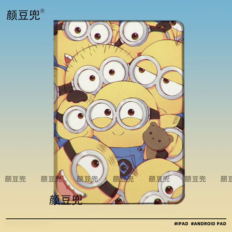 神偷奶爸 小黄人 ipad10.2适用air5/6保护套matepad pro11 Air笔槽mini5/6皮套小米5/6pro12.9华为11.5红米SE