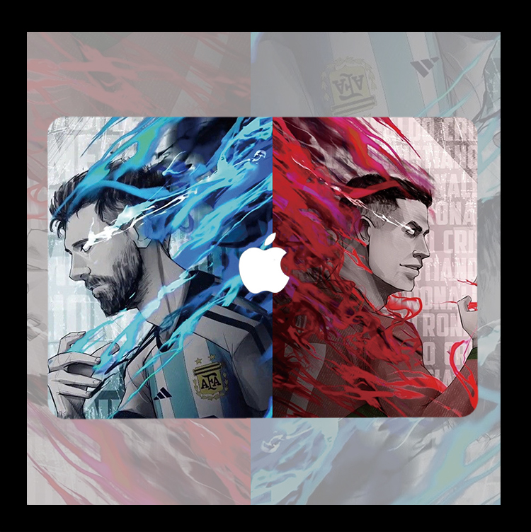 梅西C罗足球M2适用Macbook Pro苹果电脑air13.3笔记本保护套16寸