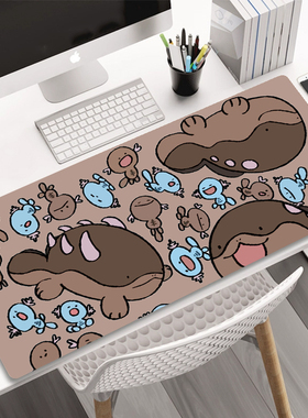 土王 宝可梦周边 鼠标垫小号办公桌桌垫 锁边鼠标垫 硅胶防滑定制