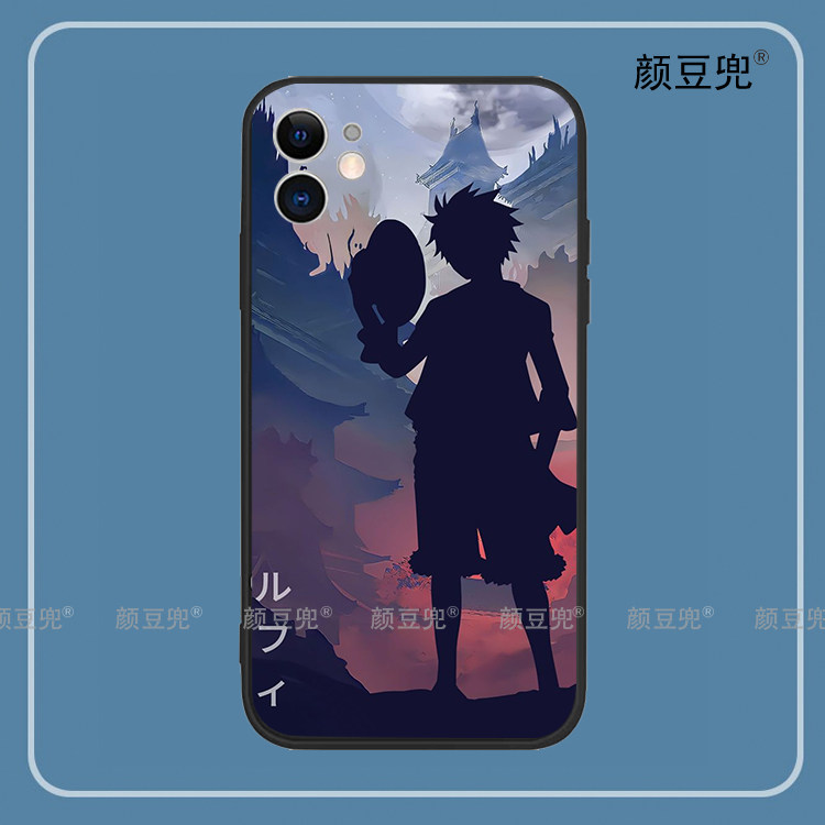 海贼王路飞剪影手机壳iPhone13适用12 Pro苹果11 X