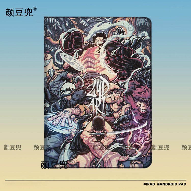 路飞 海贼王 索隆ipad10.2适用air5/6保护套matepad pro11 Air3笔槽mini56皮套小米5/6pro12.9华为11.5S VIVO