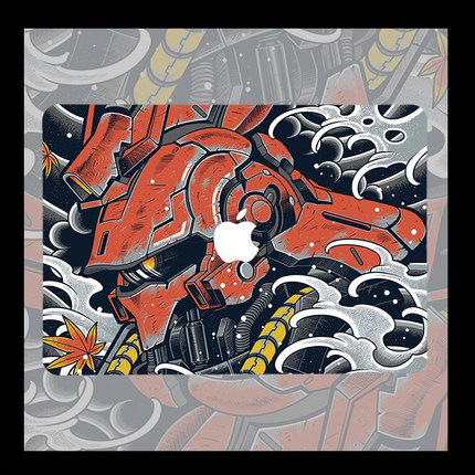 高达 沙扎比Air13电脑壳M4苹果macbook air13 pro14笔记本15寸Macbook苹果电脑保护套Pro16硬壳Pro13机动战士
