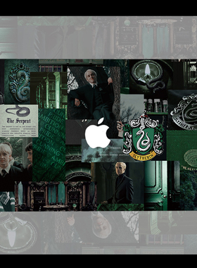 斯莱特林蛇院 哈利波特Air13 M4苹果macbook air13.6寸pro14笔记本15寸Macbook苹果电脑保护套Pro16硬壳Pro13