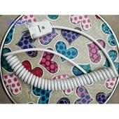 吹风机2芯1.0平方螺旋线送插头弹簧线伸缩电缆白色酒店风筒 包邮