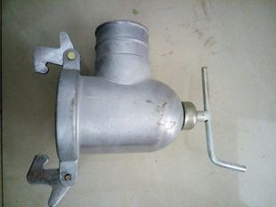 农业水管灌溉设备农用铝合金喷灌配件90变76一体阀门开关