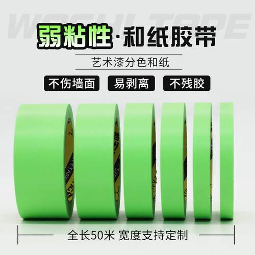 弱粘性美纹纸和纸胶带低粘美纹纸