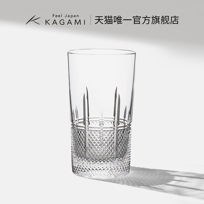 手工切子柯林杯KAGAMI水晶玻璃