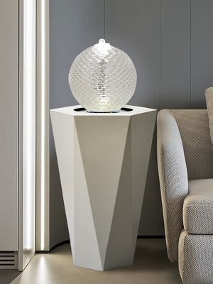 殿岛现代无障碍豪华流水财富饰品客厅办公室简约风水球喷泉循环水