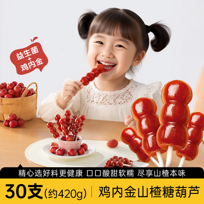 鸡内金山楂糖葫芦儿童零食棒棒糖