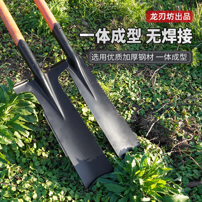 铁锹65钢挖树专用铲子挖土坑洞沟神器加厚铲农用户外植树苗根工具