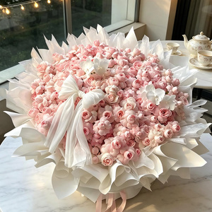 永生花仙子之吻玫瑰大花束