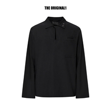 CHOICES 系列王嘉尔同款简约人字纹高级感宽松休闲翻领男士衬衫