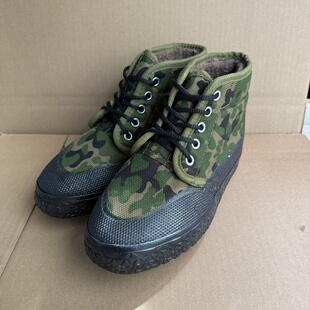 3537解放鞋迷彩男女正品高帮棉鞋加绒防寒工地防滑耐磨劳保鞋胶鞋