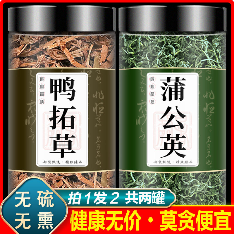 鸭跖草蒲公英中药材男性组合