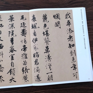 唐寅书落花诗册唐伯虎毛笔行书书法字帖书法字帖临摹毛笔书法字帖