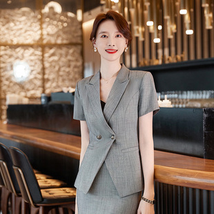 职业装西装套装女时尚气质售楼部工作服西服商务工装面试正装春夏