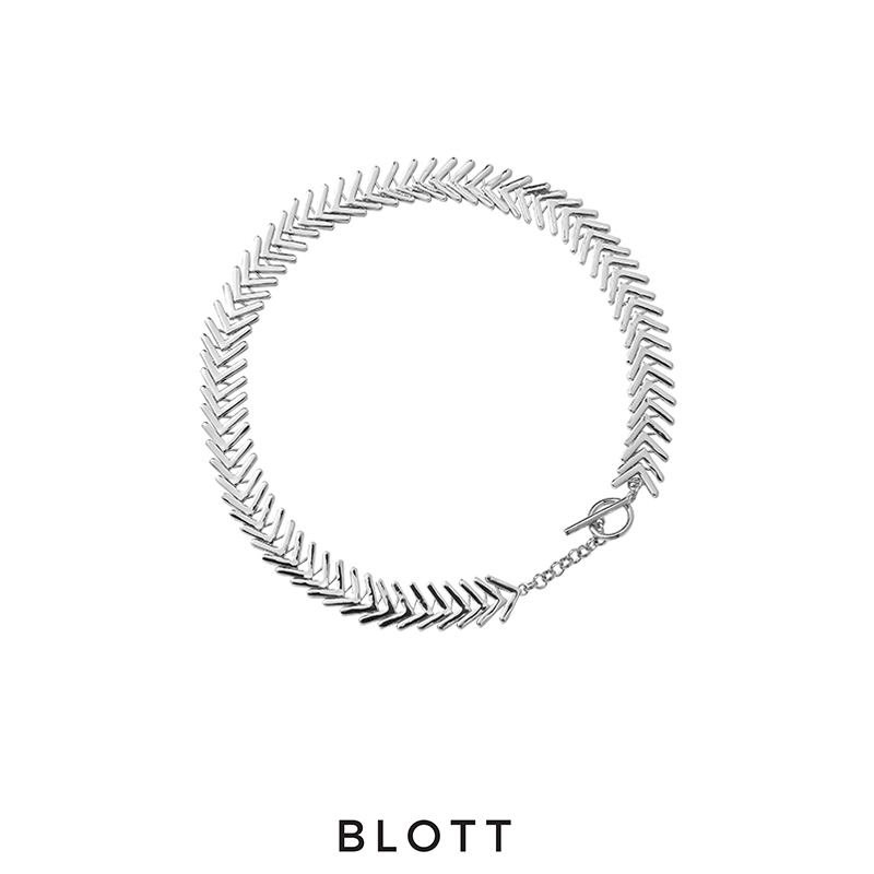 blott官方店鱼骨造型项链