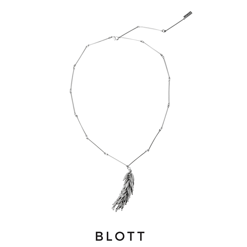 BLOTT 重工麦穗金银项链