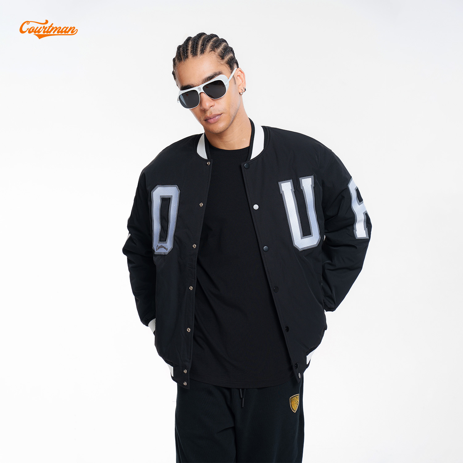 COURTMAN运动休闲情侣美式棒球服