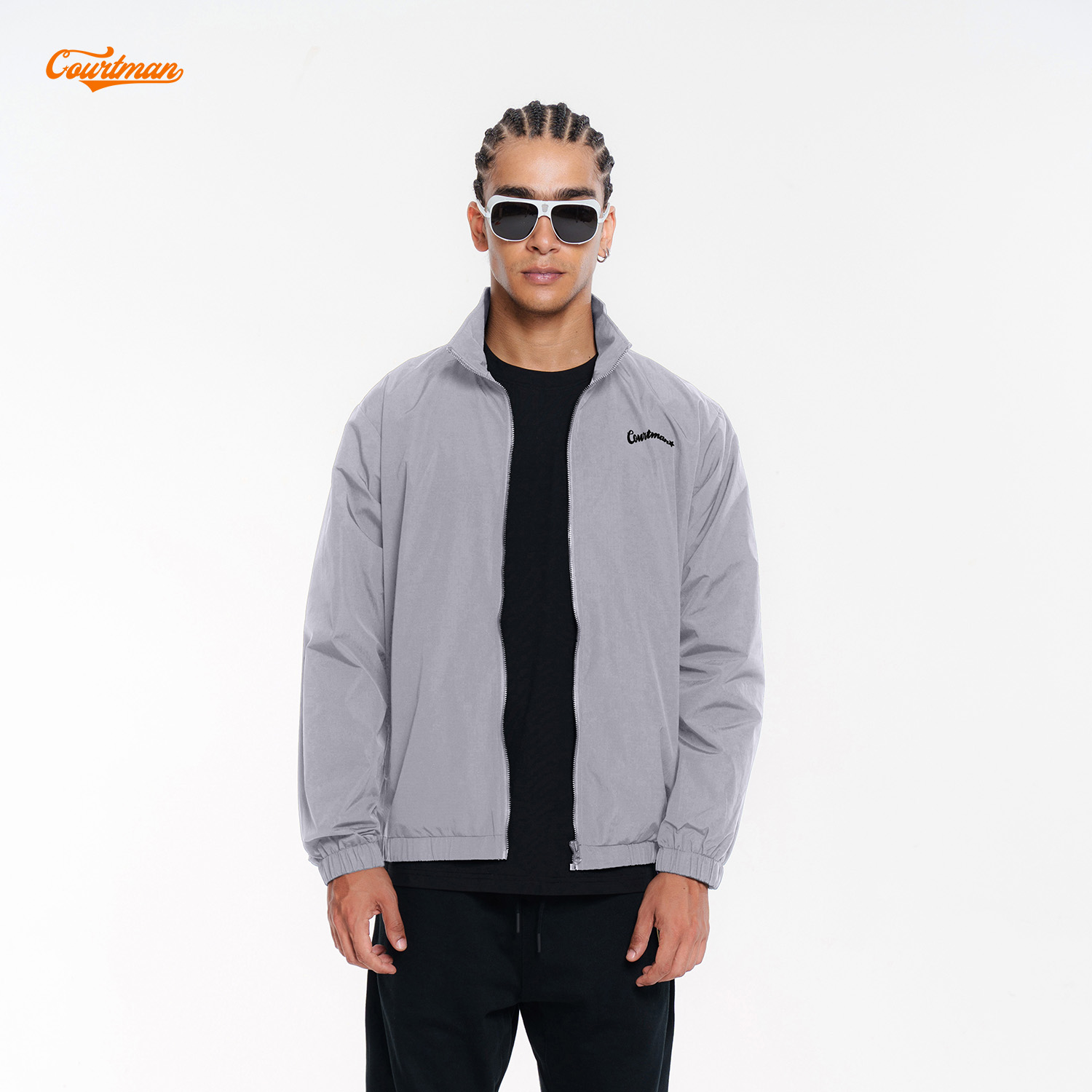 COURTMAN户外男翻领教练夹克防风